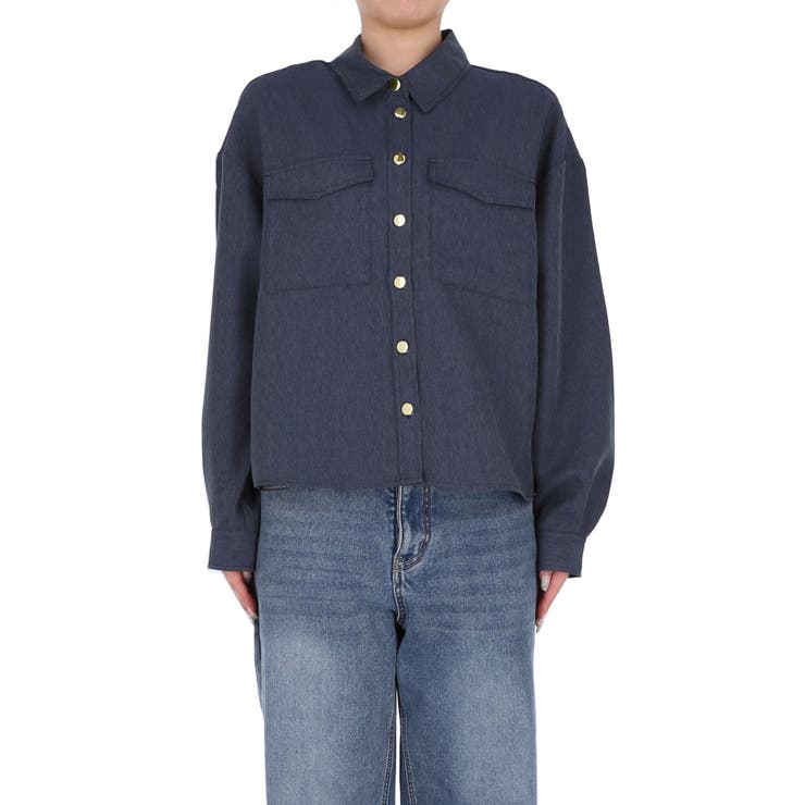 デニムライクシャツ レディース | coca | 詳細画像3 