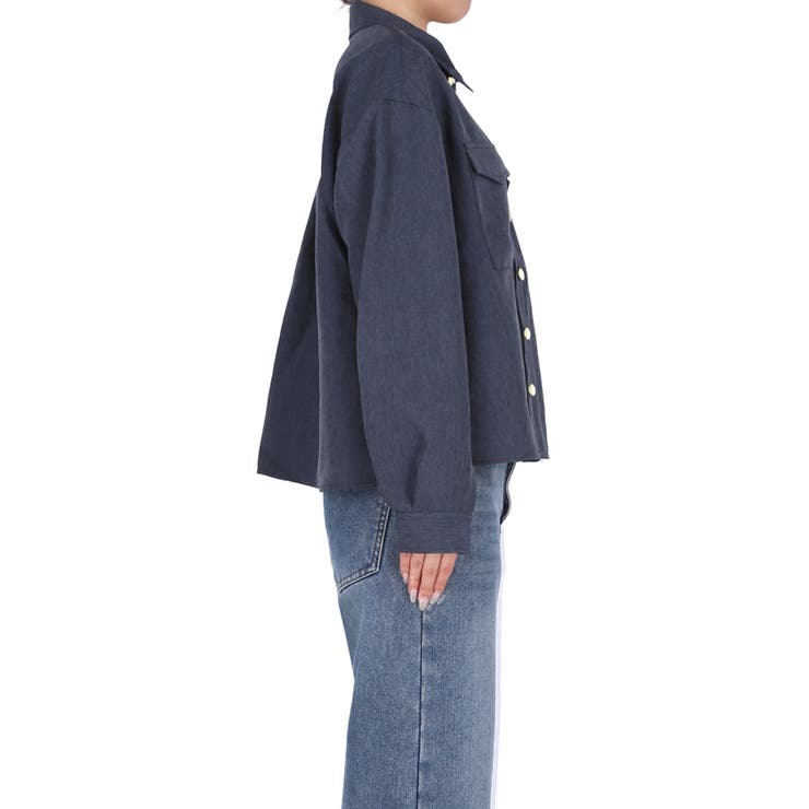 デニムライクシャツ レディース | coca | 詳細画像4 