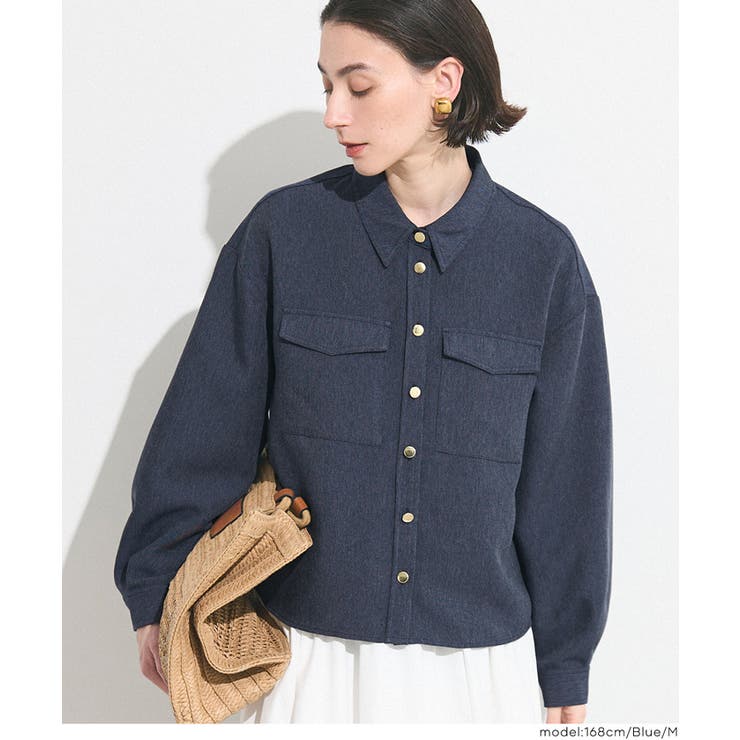 デニムライクシャツ レディース | coca | 詳細画像10 