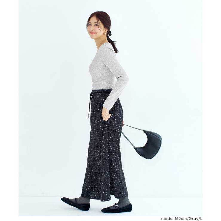 テレコリブUネックTシャツ | coca | 詳細画像12 