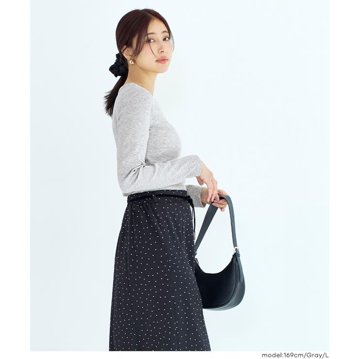 テレコリブUネックTシャツ | coca | 詳細画像14 