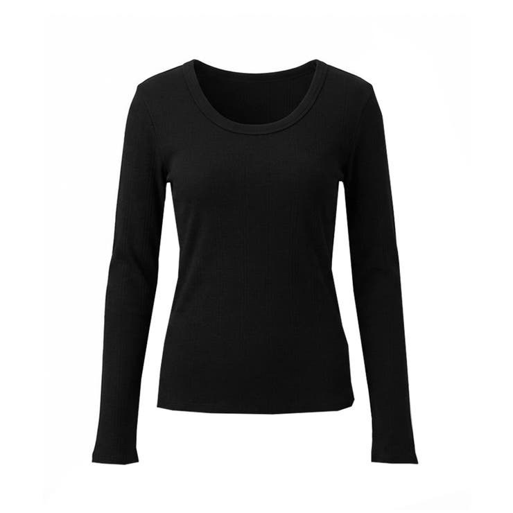 テレコリブUネックTシャツ | coca | 詳細画像5 