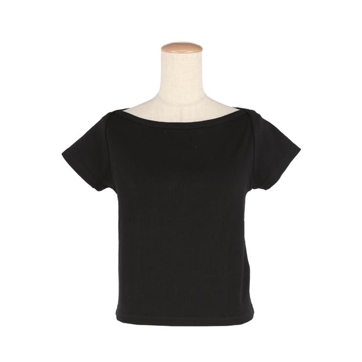 リブワイドネックTシャツ | coca | 詳細画像3 