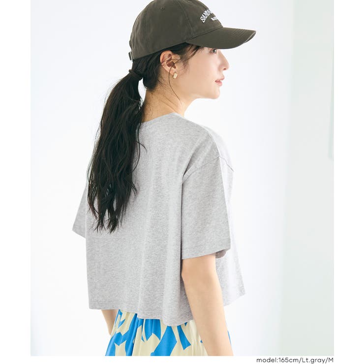 クロップドワイドTシャツ | coca | 詳細画像14 