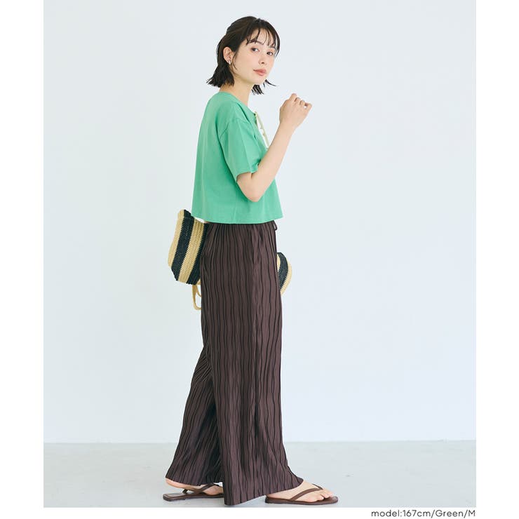 クロップドワイドTシャツ | coca | 詳細画像21 