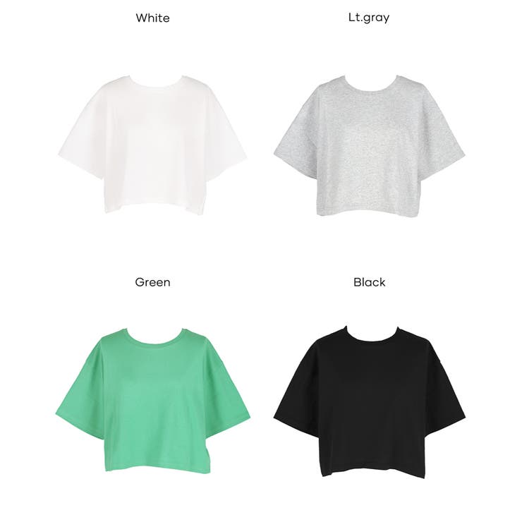 クロップドワイドTシャツ | coca | 詳細画像25 