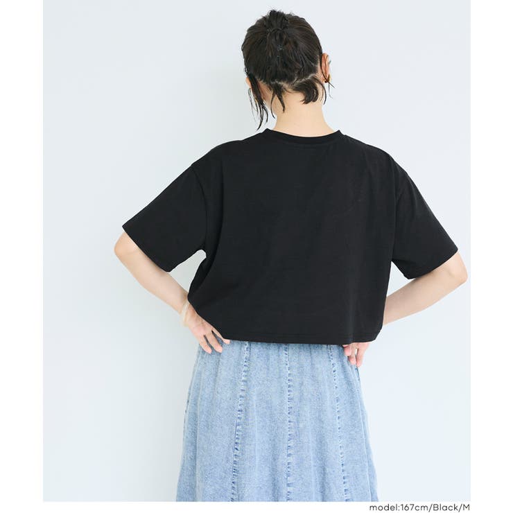 クロップドワイドTシャツ | coca | 詳細画像9 