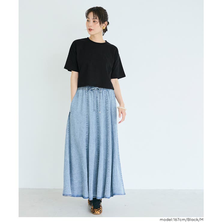 クロップドワイドTシャツ | coca | 詳細画像10 