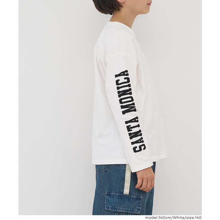 袖プリント長袖Tシャツ | coca | 詳細画像5 