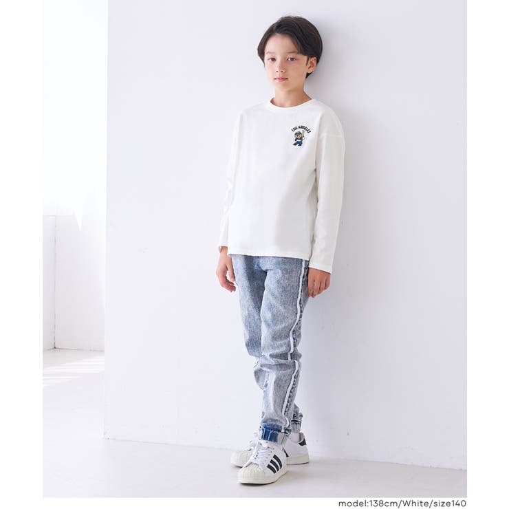 ワンポイント刺繍長袖Tシャツ キッズ | coca | 詳細画像2 