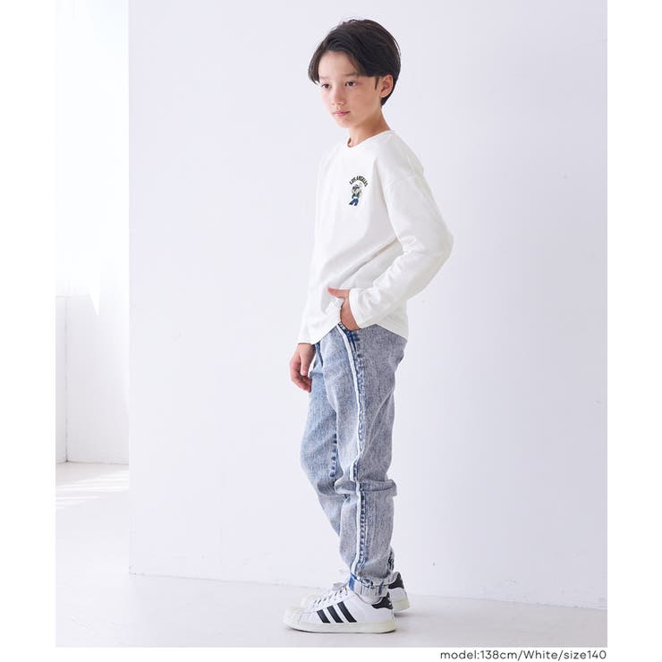 ワンポイント刺繍長袖Tシャツ キッズ | coca | 詳細画像4 