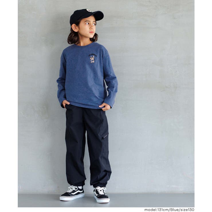 ワンポイント刺繍長袖Tシャツ キッズ | coca | 詳細画像7 