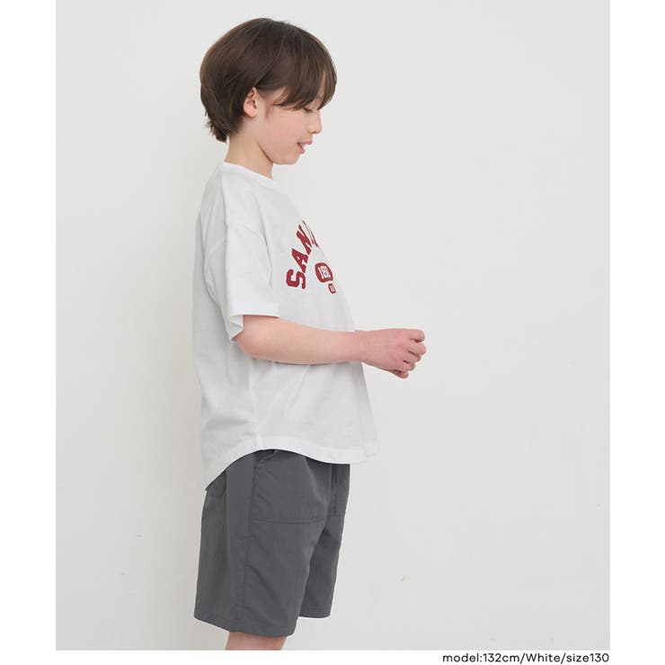ラウンドテールカットプリント半袖Tシャツ | coca | 詳細画像3 