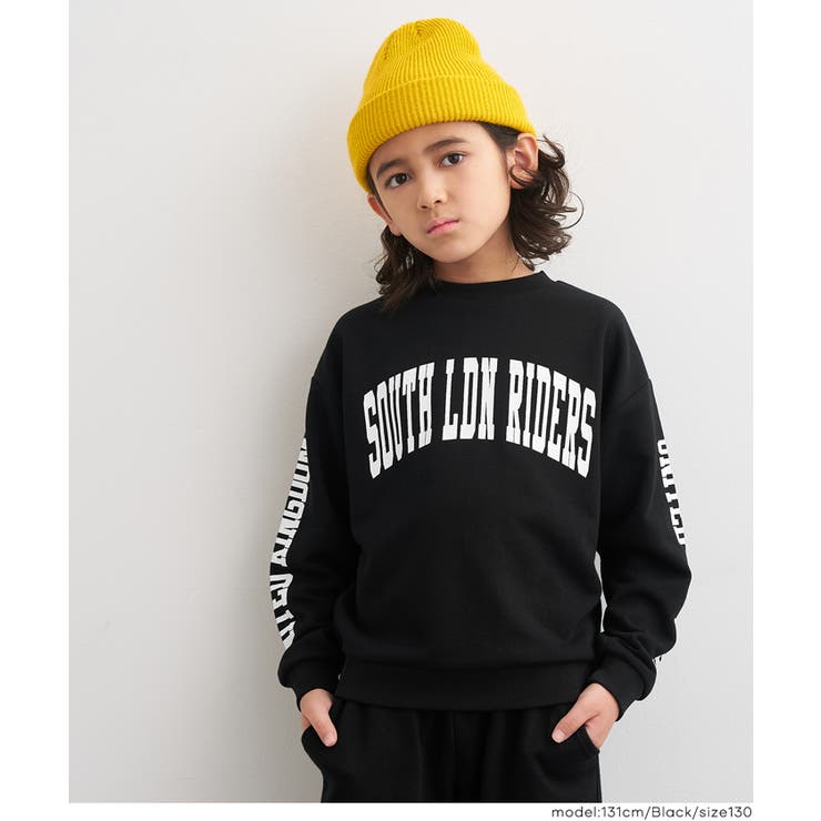 ［Black］ | ロゴプリントスウェットトップス | coca