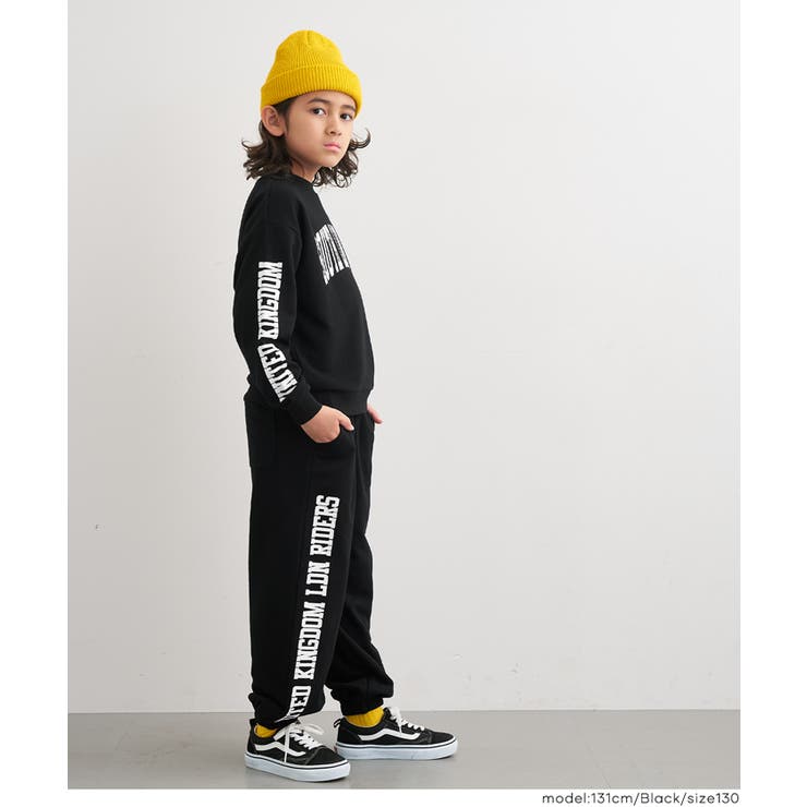 ロゴラインスウェットジョガーパンツ キッズ | coca | 詳細画像9 