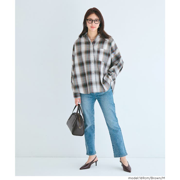 ドルマンスリーブチェックシャツ | coca | 詳細画像13 