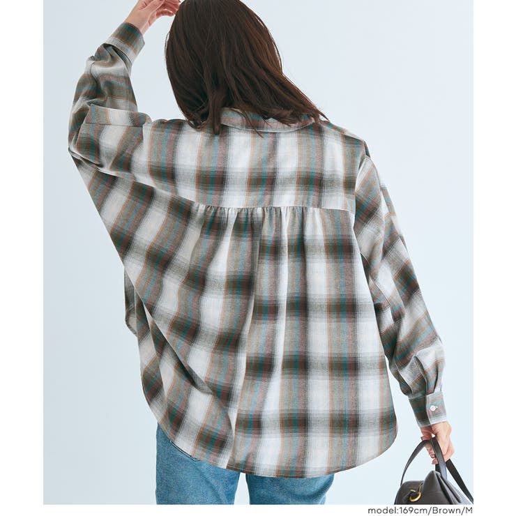 ドルマンスリーブチェックシャツ | coca | 詳細画像16 