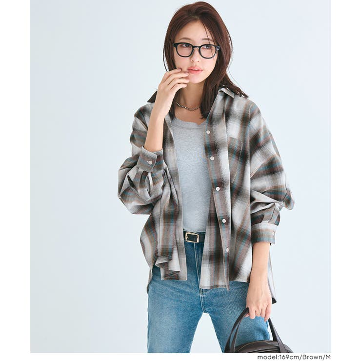 ドルマンスリーブチェックシャツ | coca | 詳細画像17 