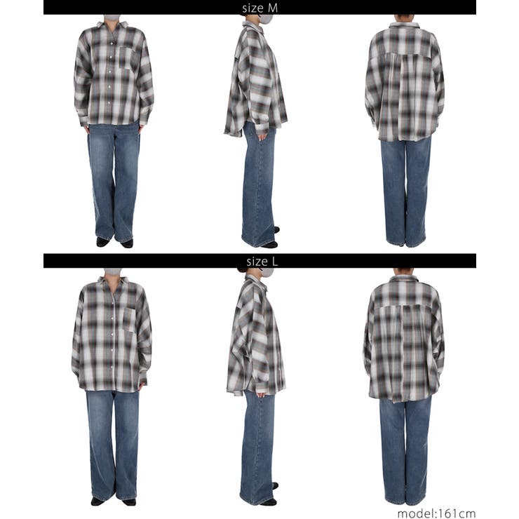 ドルマンスリーブチェックシャツ | coca | 詳細画像19 