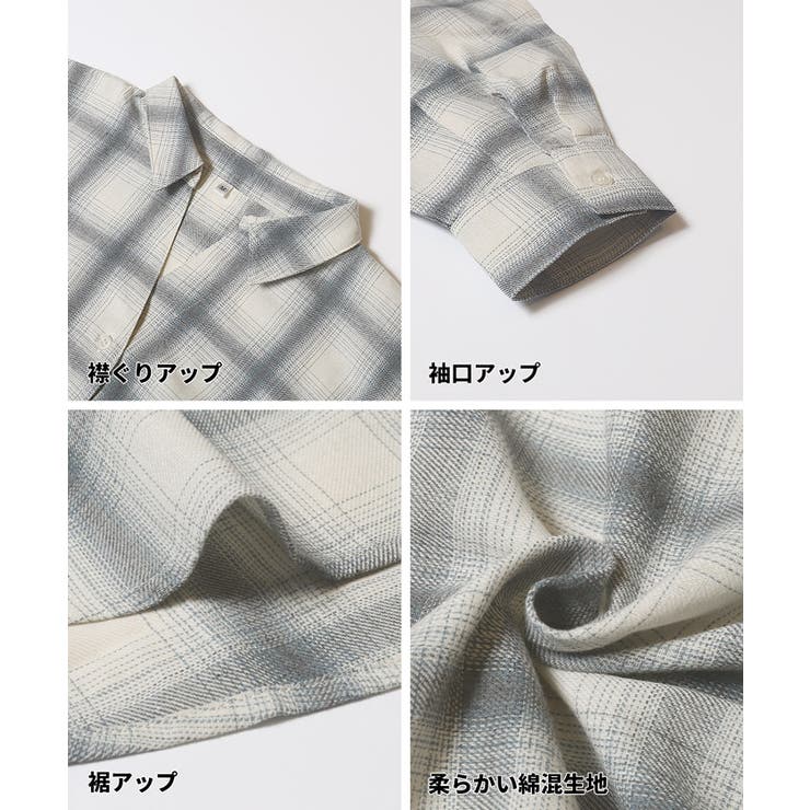 ドルマンスリーブチェックシャツ | coca | 詳細画像20 