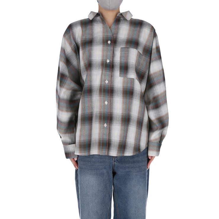 ドルマンスリーブチェックシャツ | coca | 詳細画像4 