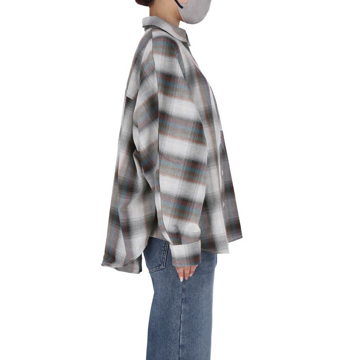 ドルマンスリーブチェックシャツ | coca | 詳細画像5 