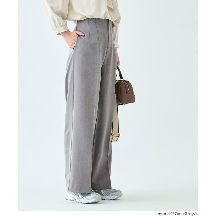 ［Gray］ | 【セレモニー】3Dワイドパンツ | coca