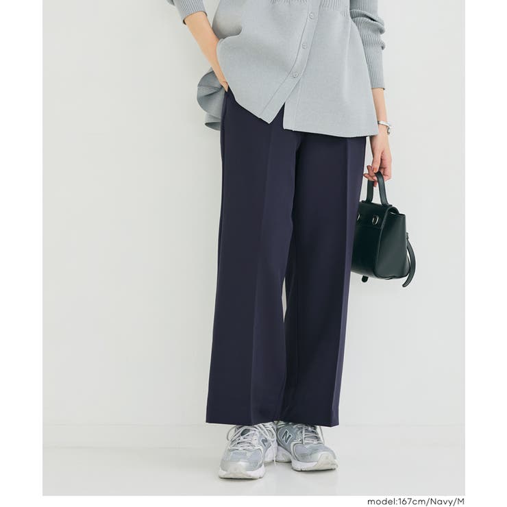 ［Navy］ | 【セレモニー】3Dワイドパンツ | coca