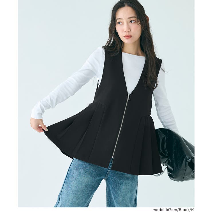 【セレモニー】タックペプラムベスト | coca | 詳細画像13 