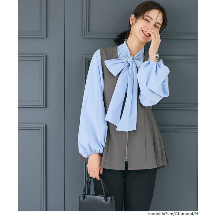 【セレモニー】タックペプラムベスト | coca | 詳細画像8 