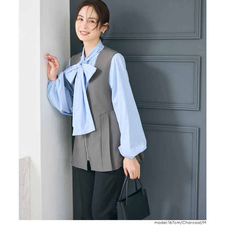 【セレモニー】タックペプラムベスト | coca | 詳細画像10 