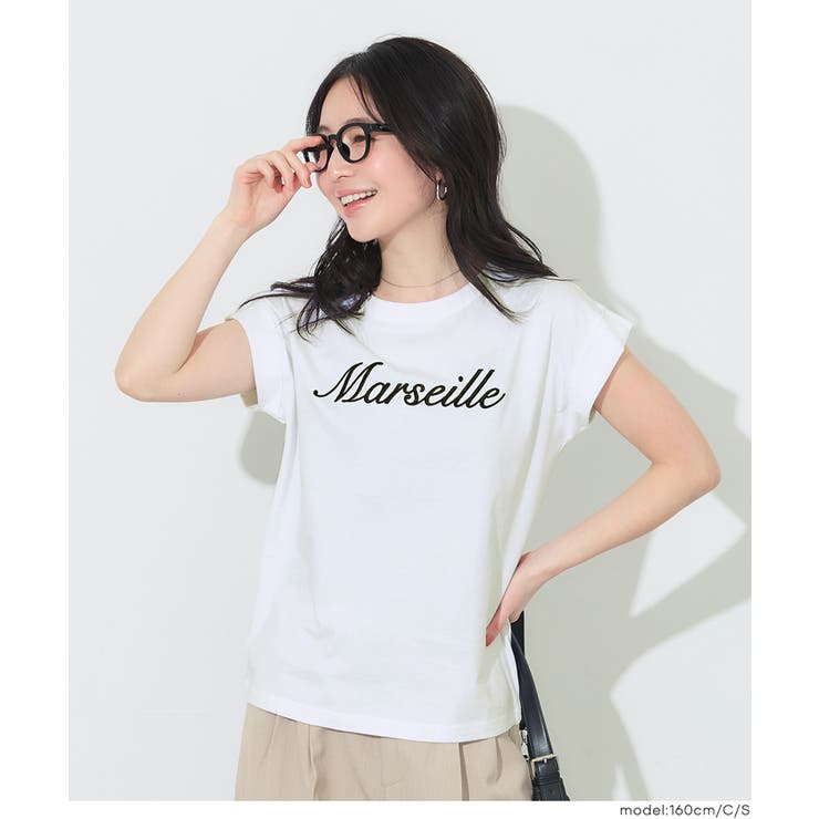 フレンチスリーブ刺繍Tシャツ | coca | 詳細画像12 