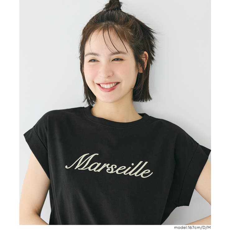 フレンチスリーブ刺繍Tシャツ | coca | 詳細画像17 