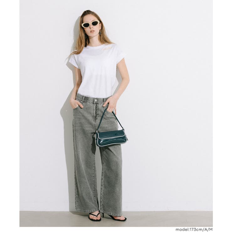 フレンチスリーブ刺繍Tシャツ | coca | 詳細画像18 