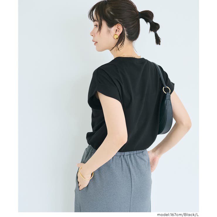 〈４サイズ展開〉フレンチスリーブTシャツ | coca | 詳細画像12 