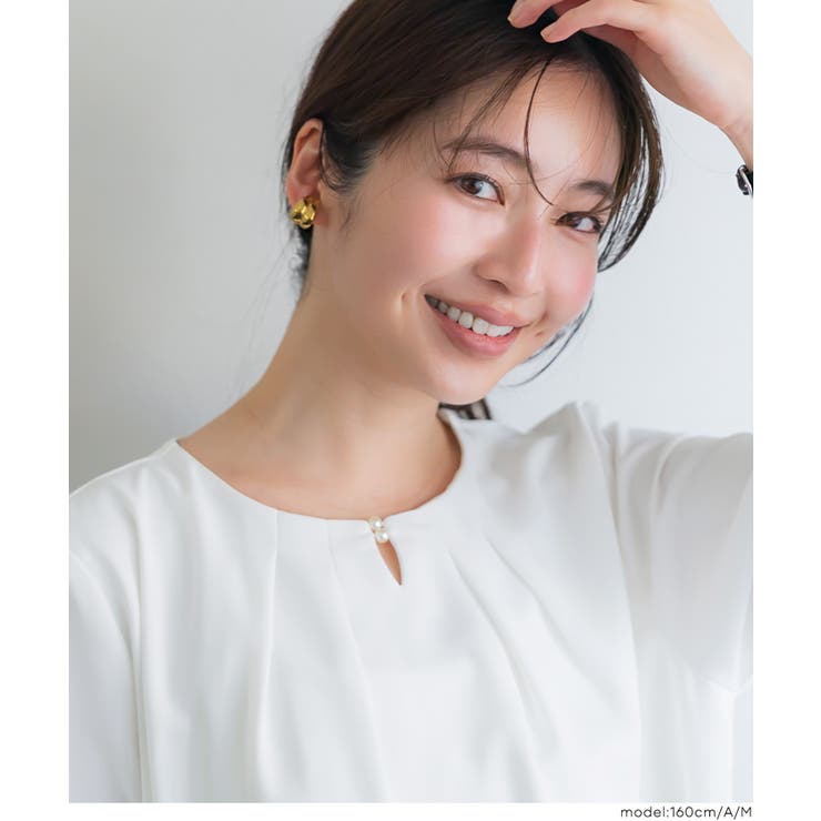 ノーカラーブラウス | coca | 詳細画像11 