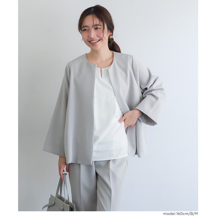 ノーカラーブラウス | coca | 詳細画像19 