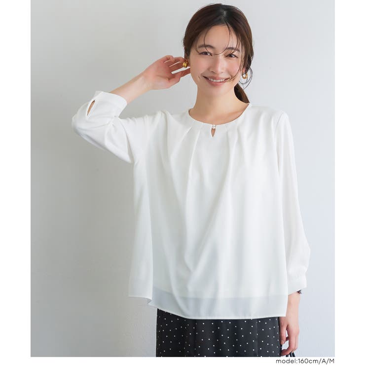 ノーカラーブラウス | coca | 詳細画像8 