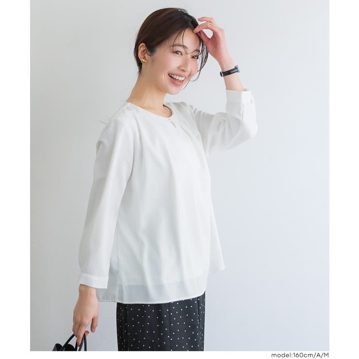 ノーカラーブラウス | coca | 詳細画像9 