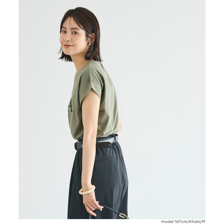 〈４サイズ展開〉フレンチスリーブプリントTシャツ | coca | 詳細画像15 