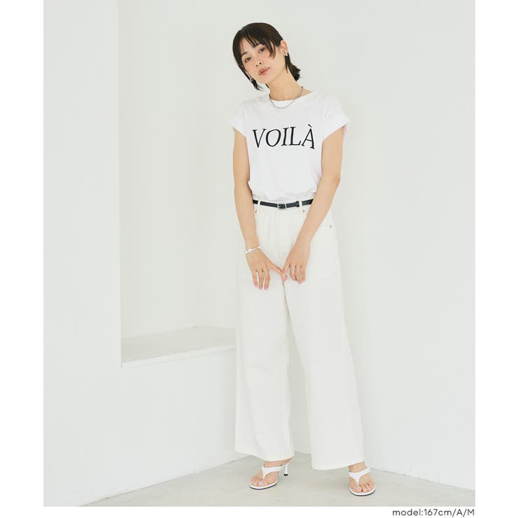 〈４サイズ展開〉フレンチスリーブプリントTシャツ | coca | 詳細画像18 