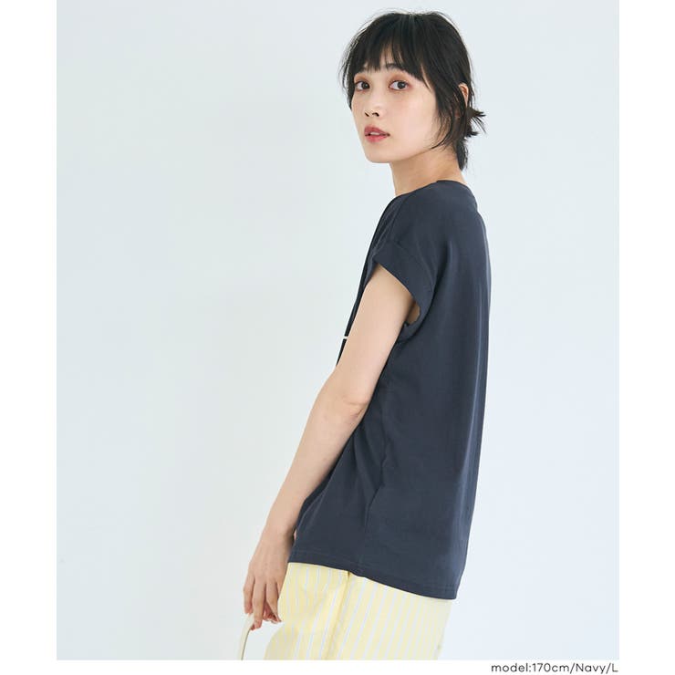 〈４サイズ展開〉フレンチスリーブプリントTシャツ | coca | 詳細画像9 