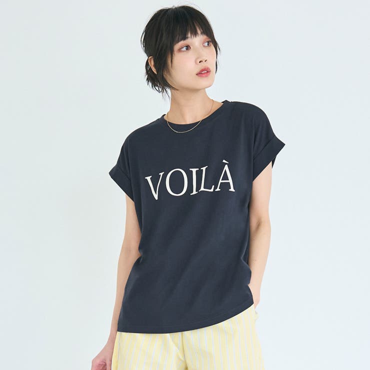 〈４サイズ展開〉フレンチスリーブプリントTシャツ | coca | 詳細画像1 