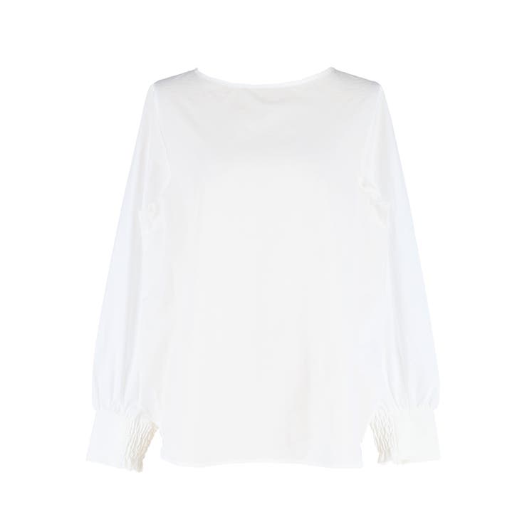 バックジップノーカラーブラウス | coca | 詳細画像2 