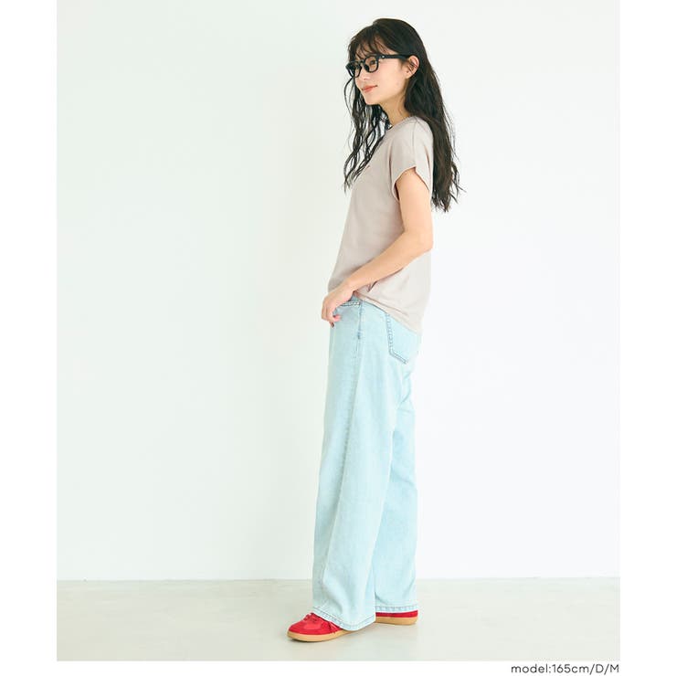 〈４サイズ展開〉フレンチスリーブ刺繍Tシャツ | coca | 詳細画像12 