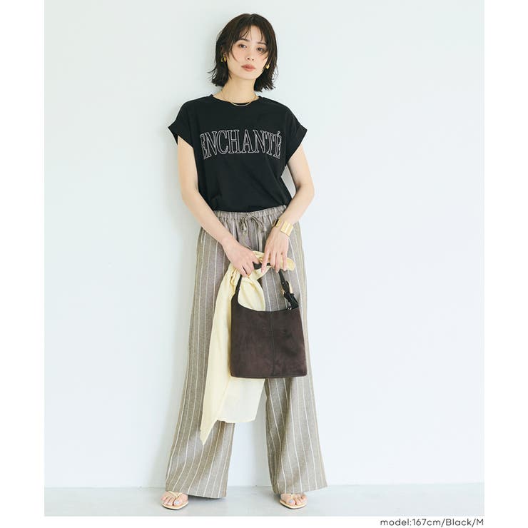フレンチスリーブ刺繍Tシャツ | coca | 詳細画像9 