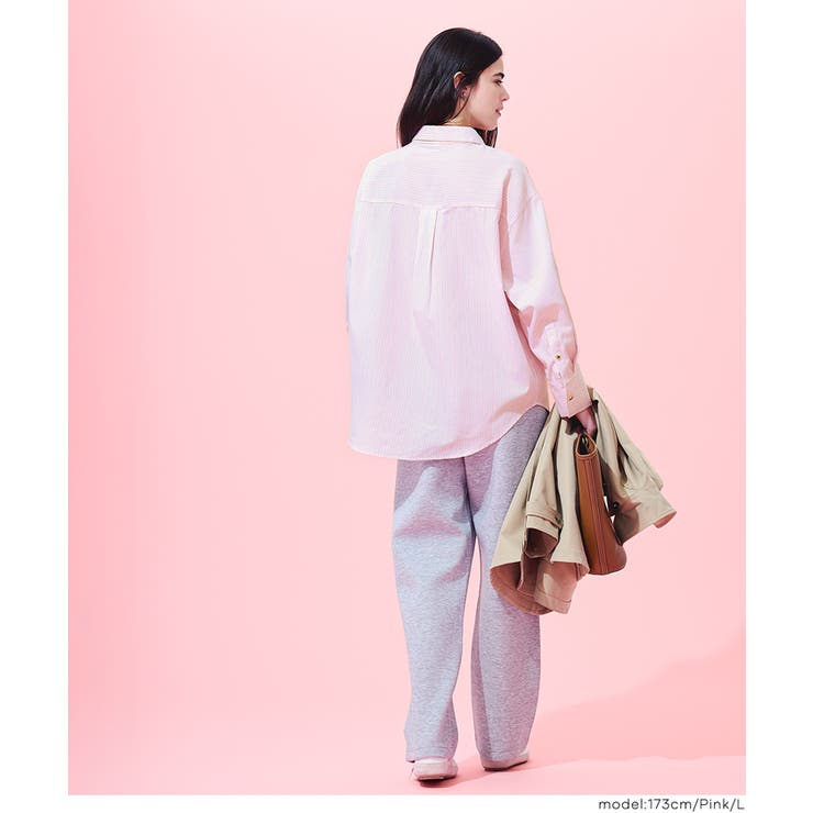 ストライプ金釦オーバーサイズシャツ | coca | 詳細画像11 