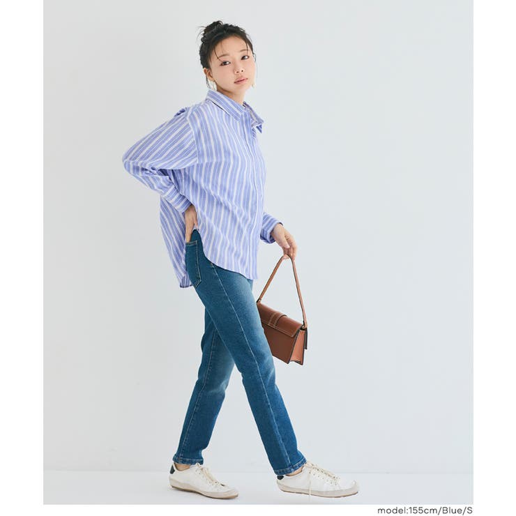 ストライプ金釦オーバーサイズシャツ | coca | 詳細画像14 