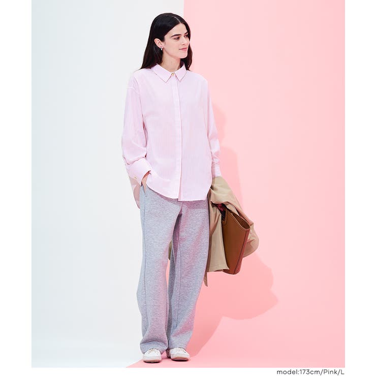 ストライプ金釦オーバーサイズシャツ | coca | 詳細画像7 