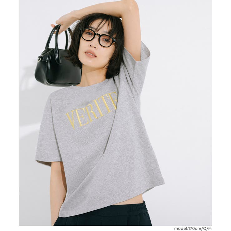 クルーネックロゴTシャツ | coca | 詳細画像10 